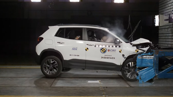 Skoda Kylaq SUV Scores 5-Star Safety Rating In Bharat NCAP Crash Test