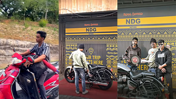 Son Gifted Royal Enfield Meteor 650 Bike For His Father