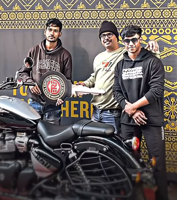 Son Gifted Royal Enfield Meteor 650 Bike For His Father