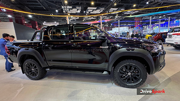 Toyota Hilux Black Edition Showcased At Bharat Mobility Global Expo 2025