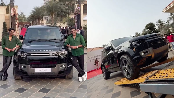 ak shaji gifted land rover defender to son