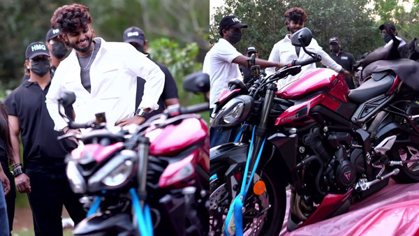 Influencer Harsha Sai Got Triumph Street Triple 765 Luxury Bike As Gift From Friend Influencer Harsha Sai Got Triumph Street Triple 765 Luxury Bike As Gift From Friend