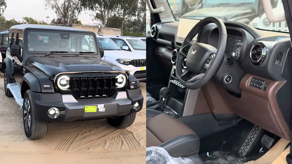 mahindra thar roxx with mocha brown interiors