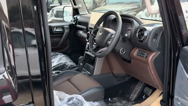 mahindra thar roxx with mocha brown interiors