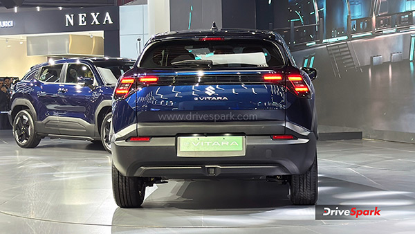 maruti suzuki e-vitara rear design