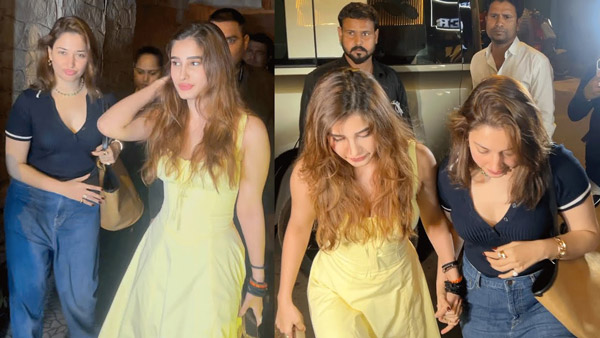 Actress Tamannaah Bhatia And Rasha Thadani Spotted In Land Rover Defender Luxury SUV