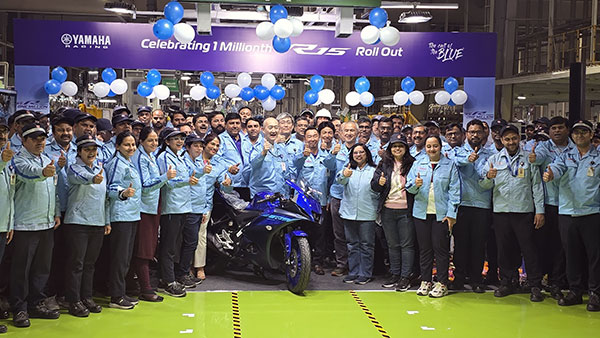 yamaha r15 crosses 1 million production milestone