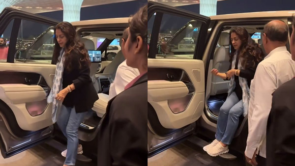 Actress Juhi Chawla Spotted In Range Rover Autobiography Luxury SUV Actress Juhi Chawla Spotted In Range Rover Autobiography Luxury SUV