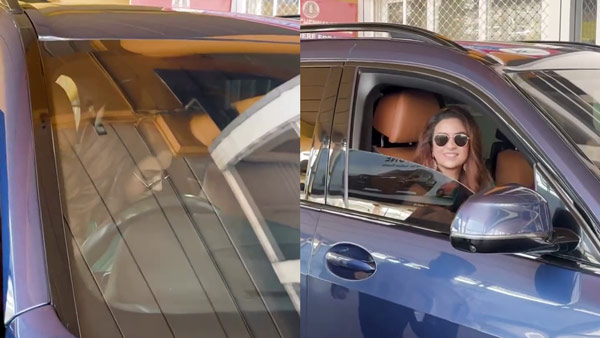 keerthy suresh drives home from airport keerthy suresh drives home from airport