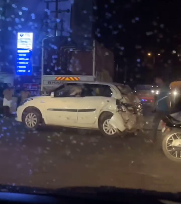 maruti dzire looks like swift after accident maruti dzire looks like swift after accident
