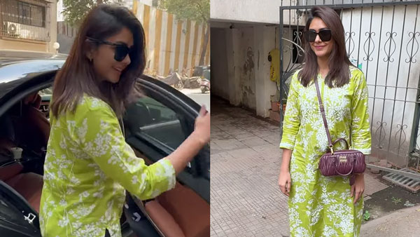 Actress Mrunal Thakur Spotted In Mercedes-Benz S-Class Luxury Sedan