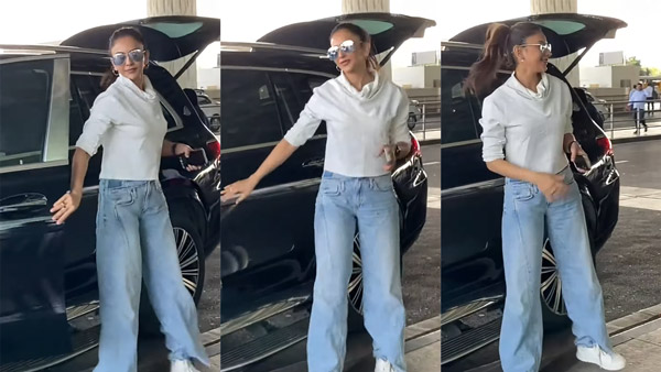rakul preet singh spotted in mercedes maybach gls
