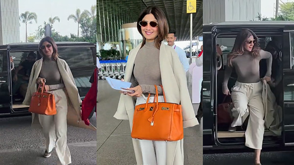 Shilpa Shetty spotted in kia carnival