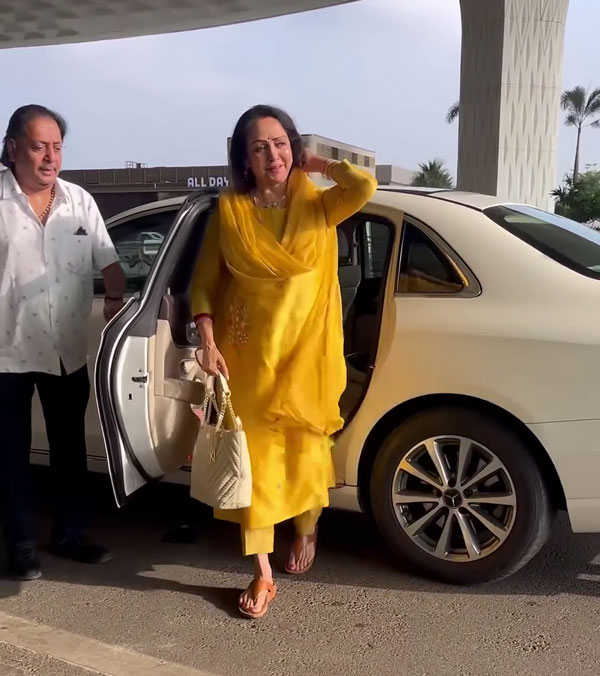 hema malini spotted in mercedes maybach s-class