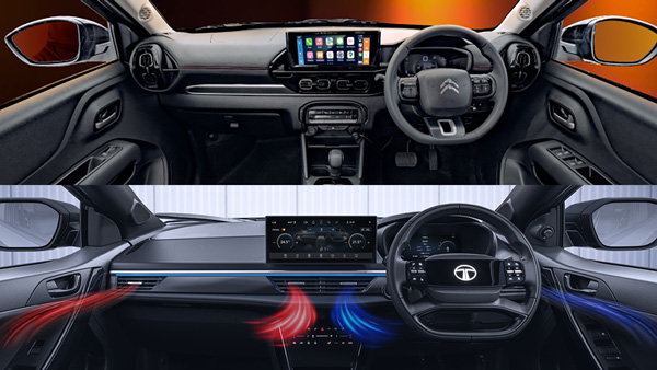 tata curvv-dark edition vs citroen basalt dark edition interior