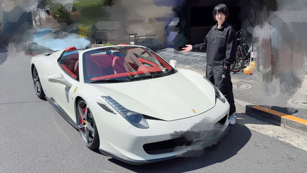 tokyo man ferrari burns after delivery