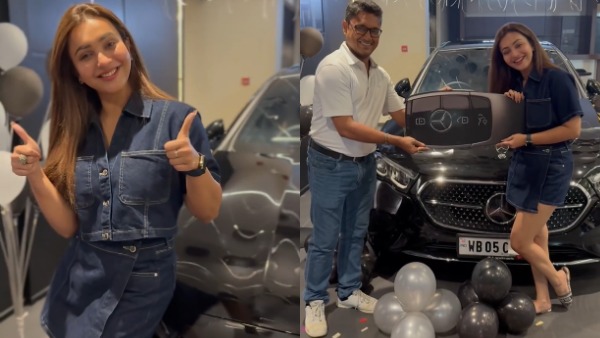 koushani Mukherjee buys e class benz koushani Mukherjee buys e class benz