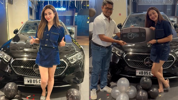 koushani Mukherjee buys e class benz koushani Mukherjee buys e class benz