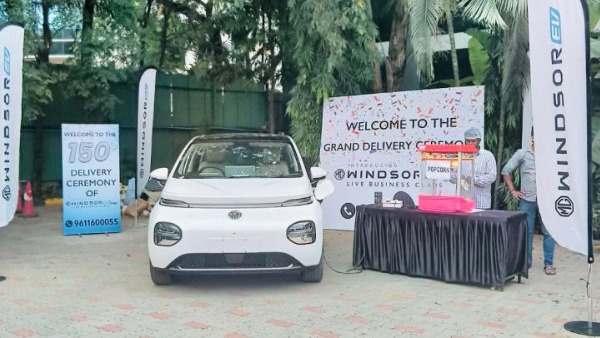 MG Windsor EV Pro Mega Delivery Sold 150 Units In Single Day