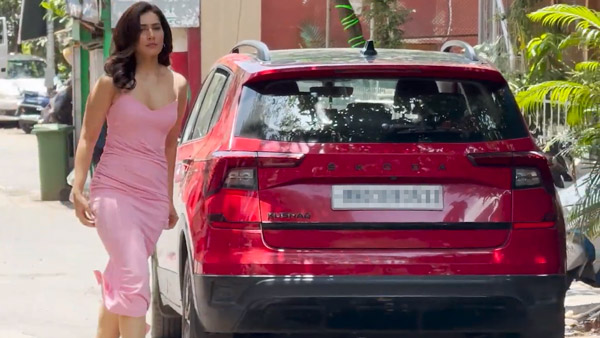 Actress Raashi Khanna Spotted In Skoda Kushaq SUV