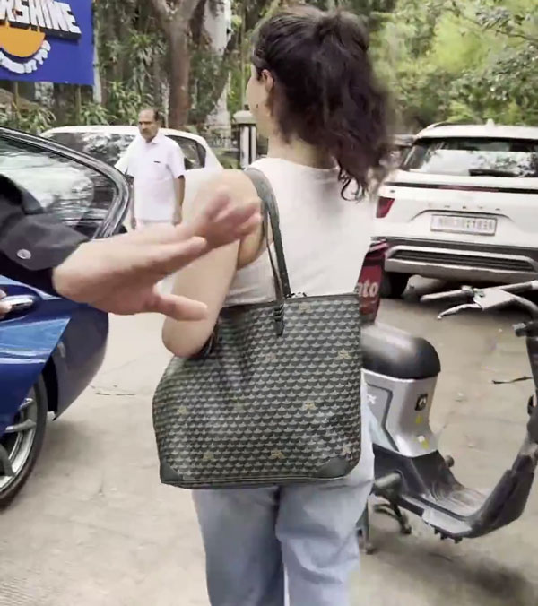 sara Tendulkar in bmw 5 series sara Tendulkar in bmw 5 series