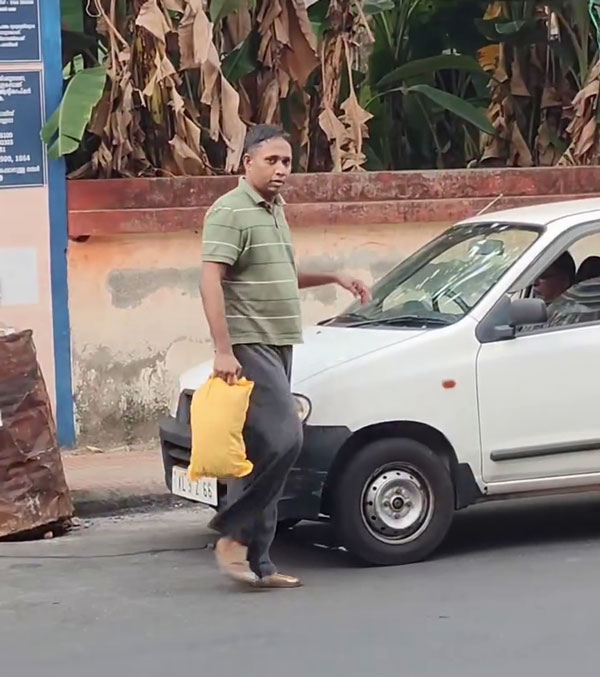 Santhosh varkey spotted in Maruti alto Santhosh varkey spotted in Maruti alto