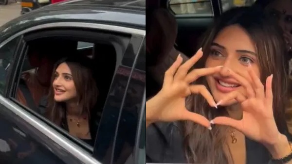 sreeleela spotted in s class sedan sreeleela spotted in s class sedan