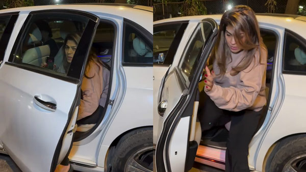 srk manager pooja dadlani spotted in mercedes benz