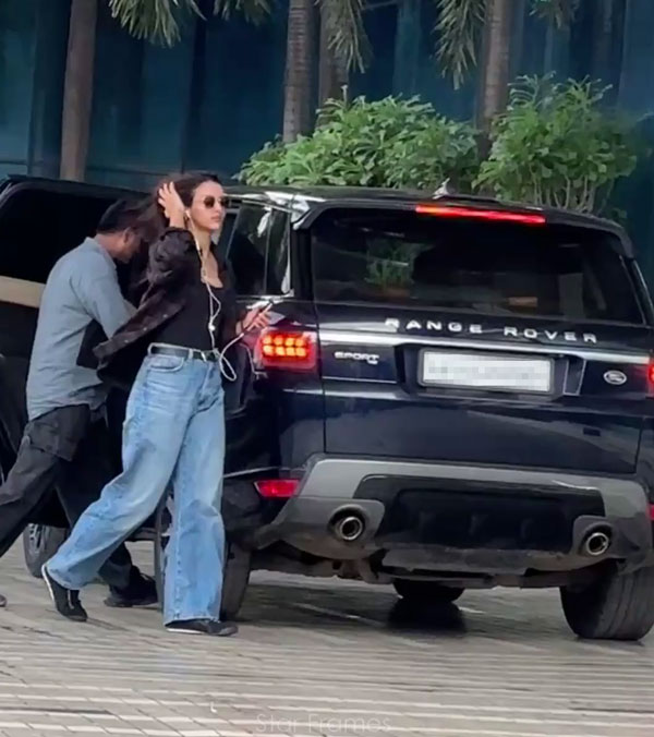 tripti dimri spotted in range rover sport