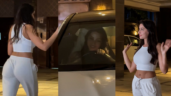 nora fatehi spotted in cla 200