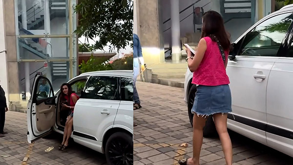 Tejasswi Prakash spotted in audi q7 Tejasswi Prakash spotted in audi q7