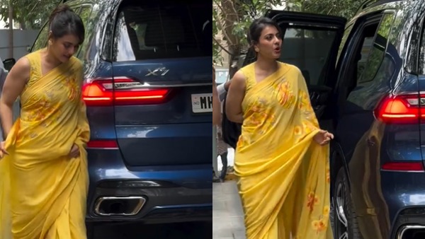 kajol spotted in bmw x7