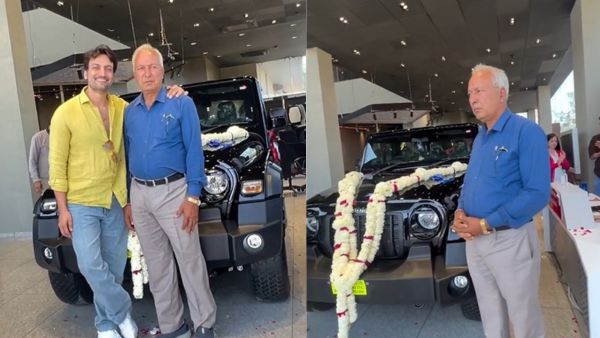 arhaan patel gifts dad mahindra thar arhaan patel gifts dad mahindra thar