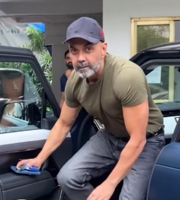 Jana Nayagan Villan Bobby Deol Spotted In Range Rover Sport SV Luxury SUV Jana Nayagan Villan Bobby Deol Spotted In Range Rover Sport SV Luxury SUV