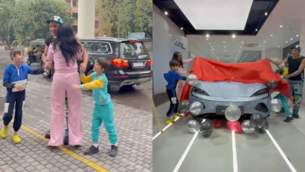 Kashmera Shah And Krushna Abhishek Buys Bollywood s First BYD Electric Sedan Kashmera Shah And Krushna Abhishek Buys Bollywood s First BYD Electric Sedan