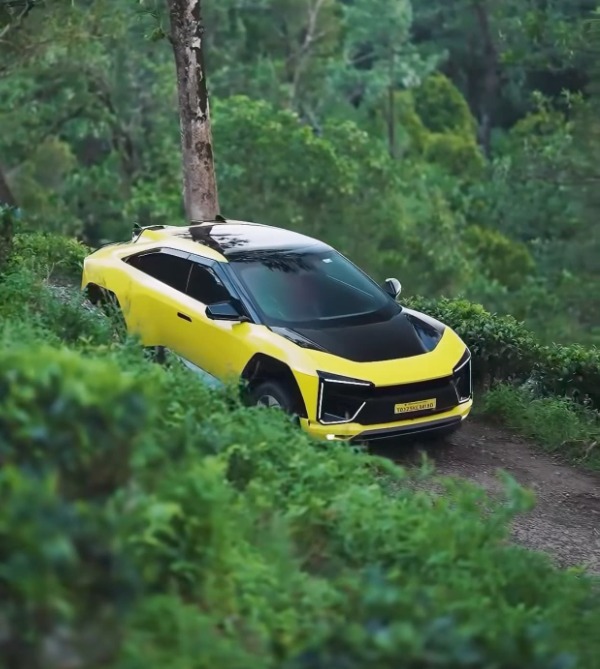 Mahindra BE 6 Electric SUV With Yellow Wrap Goes Viral
