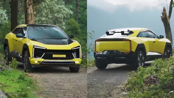 Mahindra BE 6 Electric SUV With Yellow Wrap Goes Viral