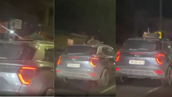 running creta sunroof kissing