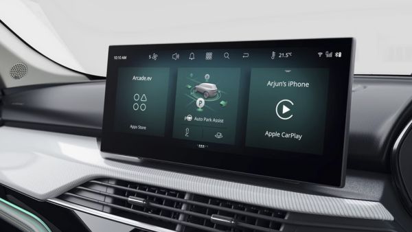 tata harrier ev screen