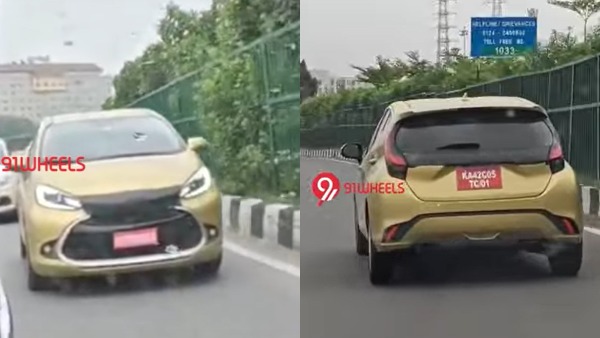 Toyota Aqua Hybrid Hatchback Spied In India