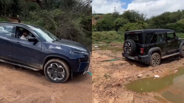tata harrier ev rescues thar roxx