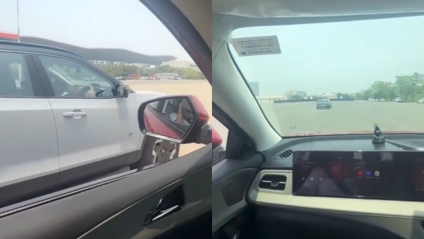 drag race of Mahindra xev 9e with harrier ev