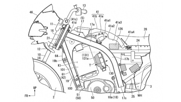 honda shine ev patent images