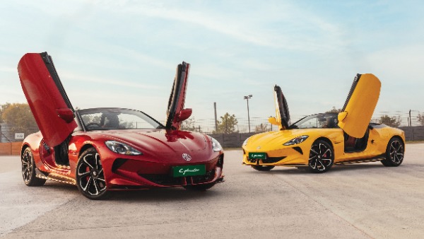 mg cyberster vs bmw z4 sports car