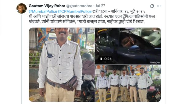 mumbai traffic police fine saved life