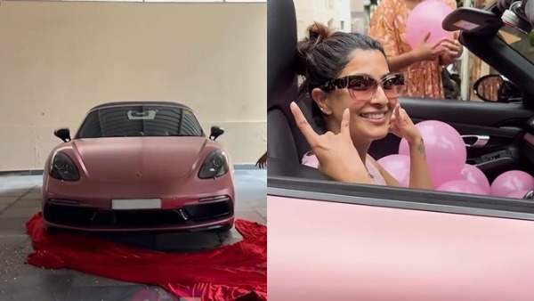 Varalakshmi got Porsche 718 Boxster gift from husband Varalakshmi got Porsche 718 Boxster gift from husband