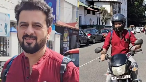 Serial Actor Sajan Surya Spotted In Old Honda Shine Bike Serial Actor Sajan Surya Spotted In Old Honda Shine Bike