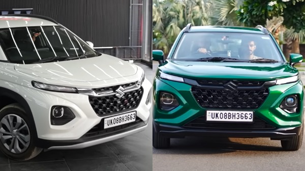 Maruti Suzuki fronx painted Lamborghini green shade