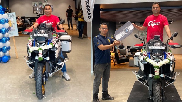 India s First BMW R 1300 GSA Trophy Adventure Bike Delivered Owner Buys Special VIP Number