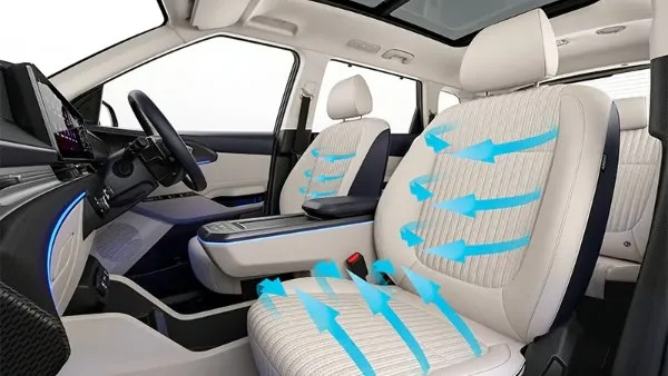 kia carens clavis ev seats